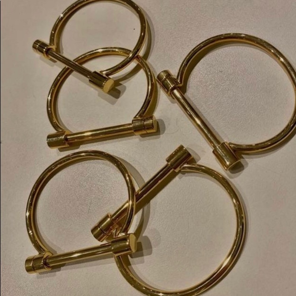 GOLD SCREW BRACELETS